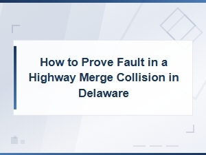 Proving Fault in a Delaware Highway Merge Collision